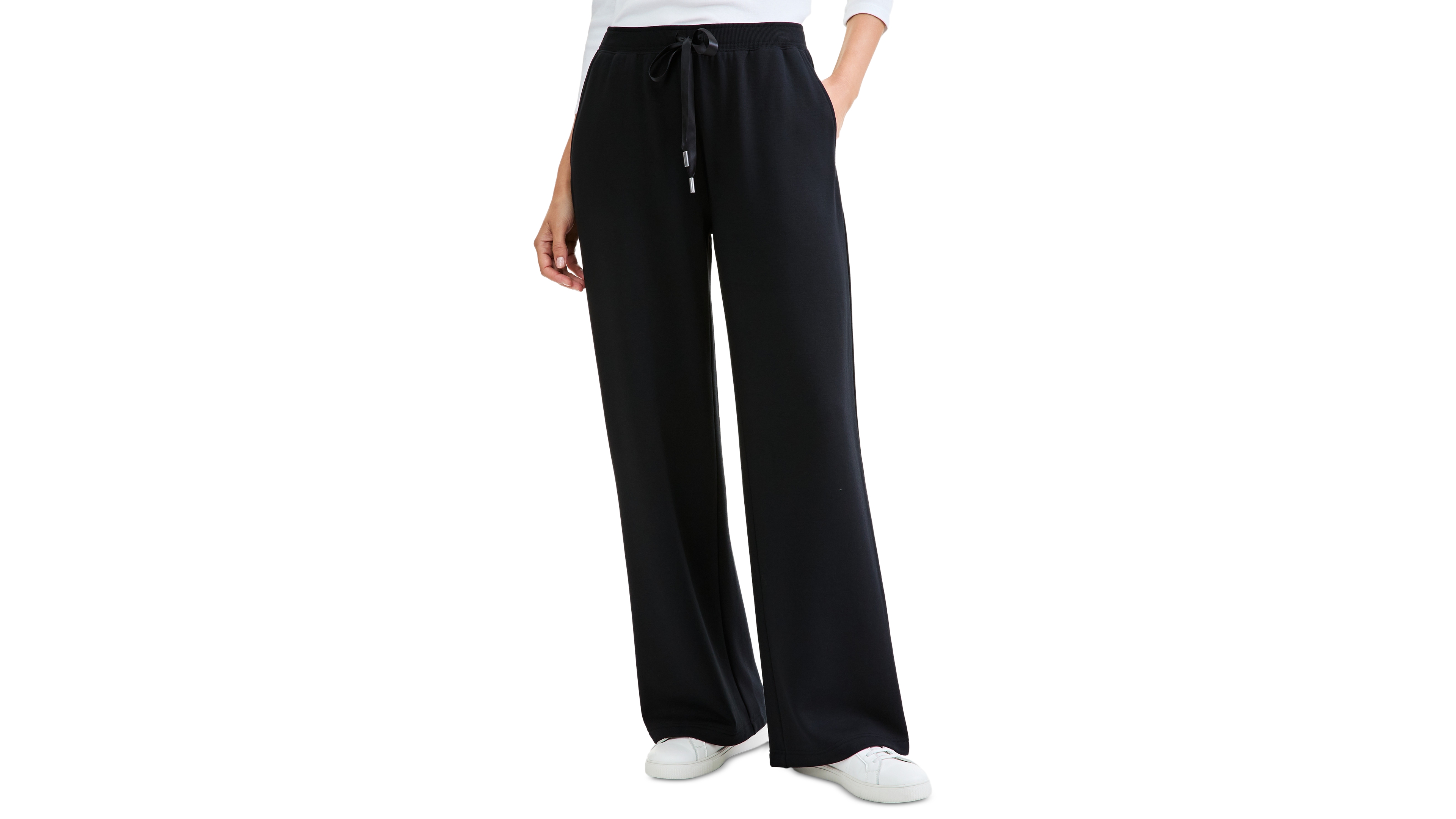 Style & Co Women's LuxLounge Fleece Wide-Leg Pull-On Pants, Macy's Exclusive