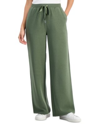 Women's LuxLounge Fleece Wide-Leg Pull-On Pants