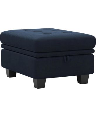32" Tufted Ottoman With Storage
