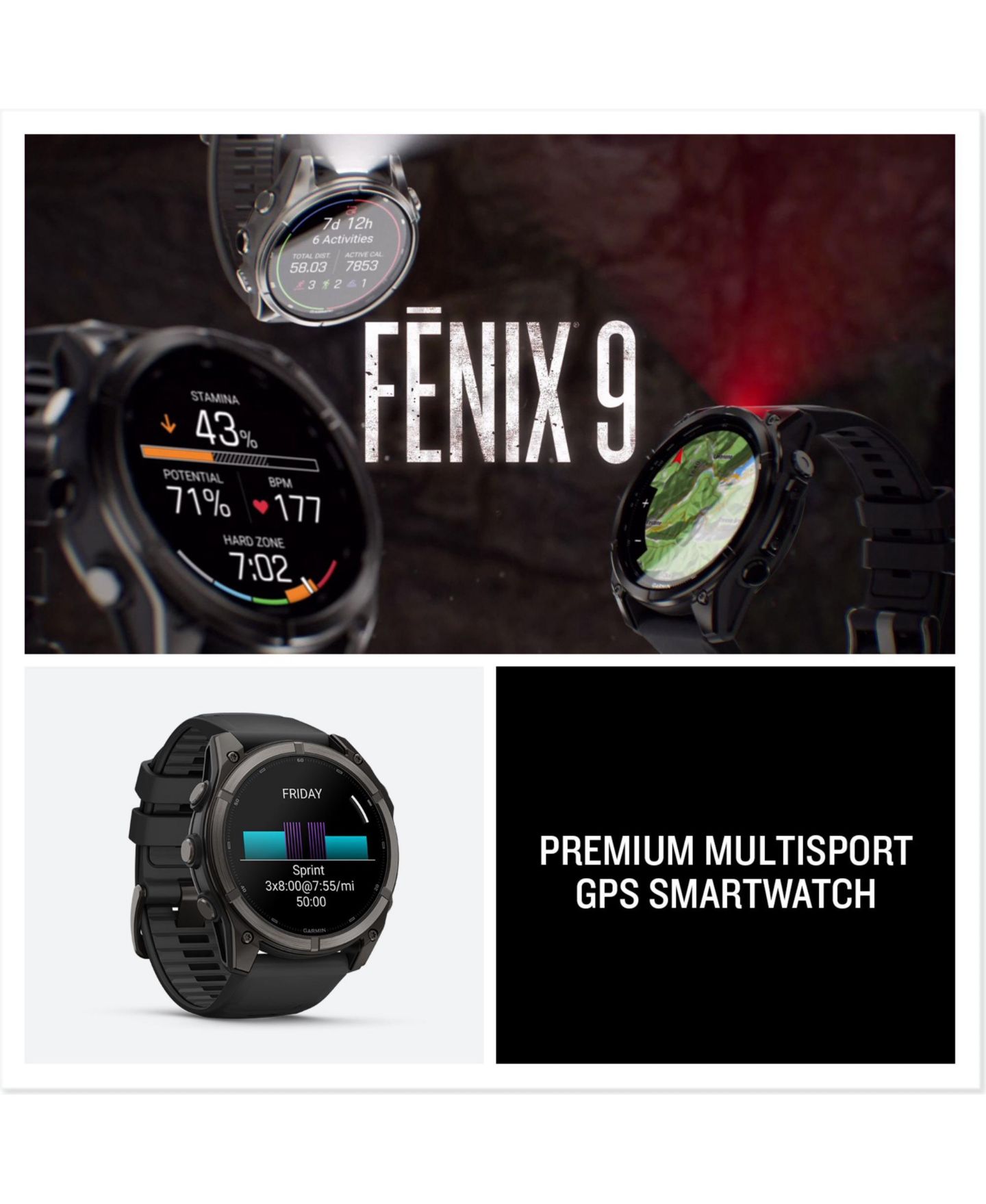 Мультиспортивные GPS-смарт-часы Garmin Fenix 9, 43 мм, силиконовый ремешок Fog Gray, цвет: Туманный серый — фото 10