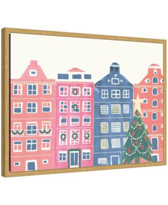 Sylvie Framed Canvas Festive Home by Teju Reval