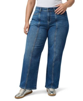 Plus Size High-Rise Loose Straight Jeans