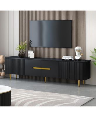 78.7" Minimalist TV Stand for up to 85" TVs with 4 Cabinets