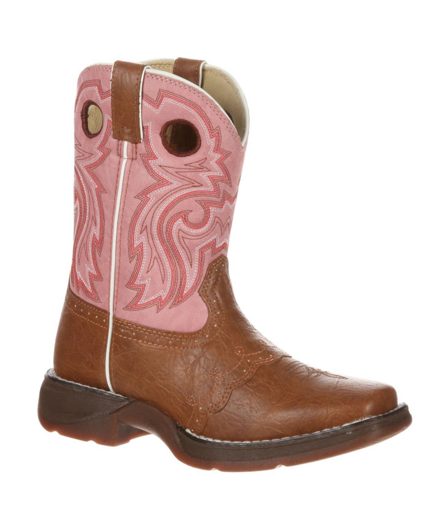 Детские ботинки Durango Lil' Rebel Western Boot, цвет: Светло-коричневый / Розовый — фото 5