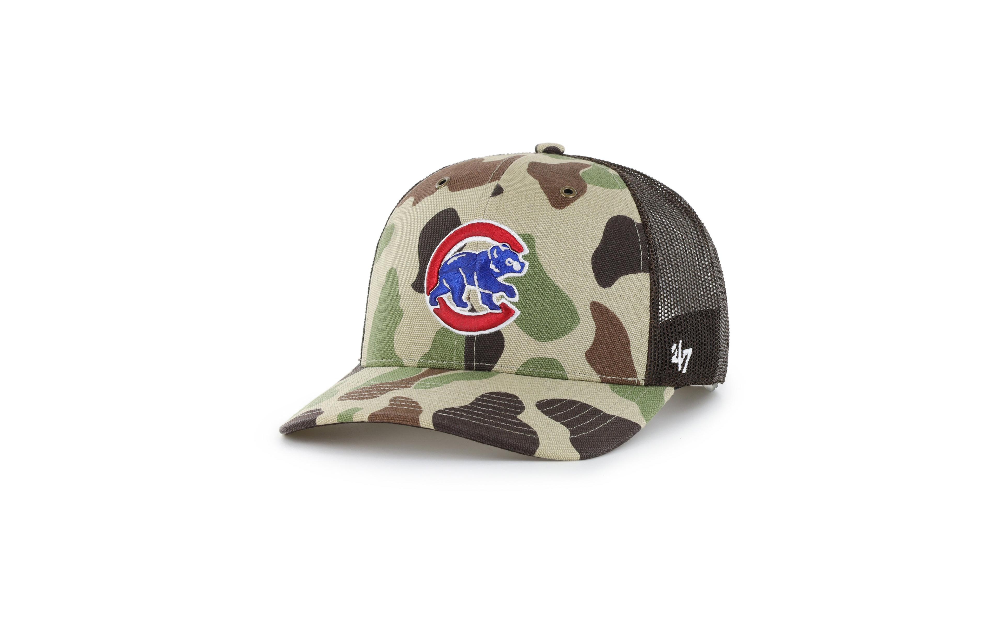 '47 Brand Men's Camo Chicago Cubs Duck Camo Trucker Hat