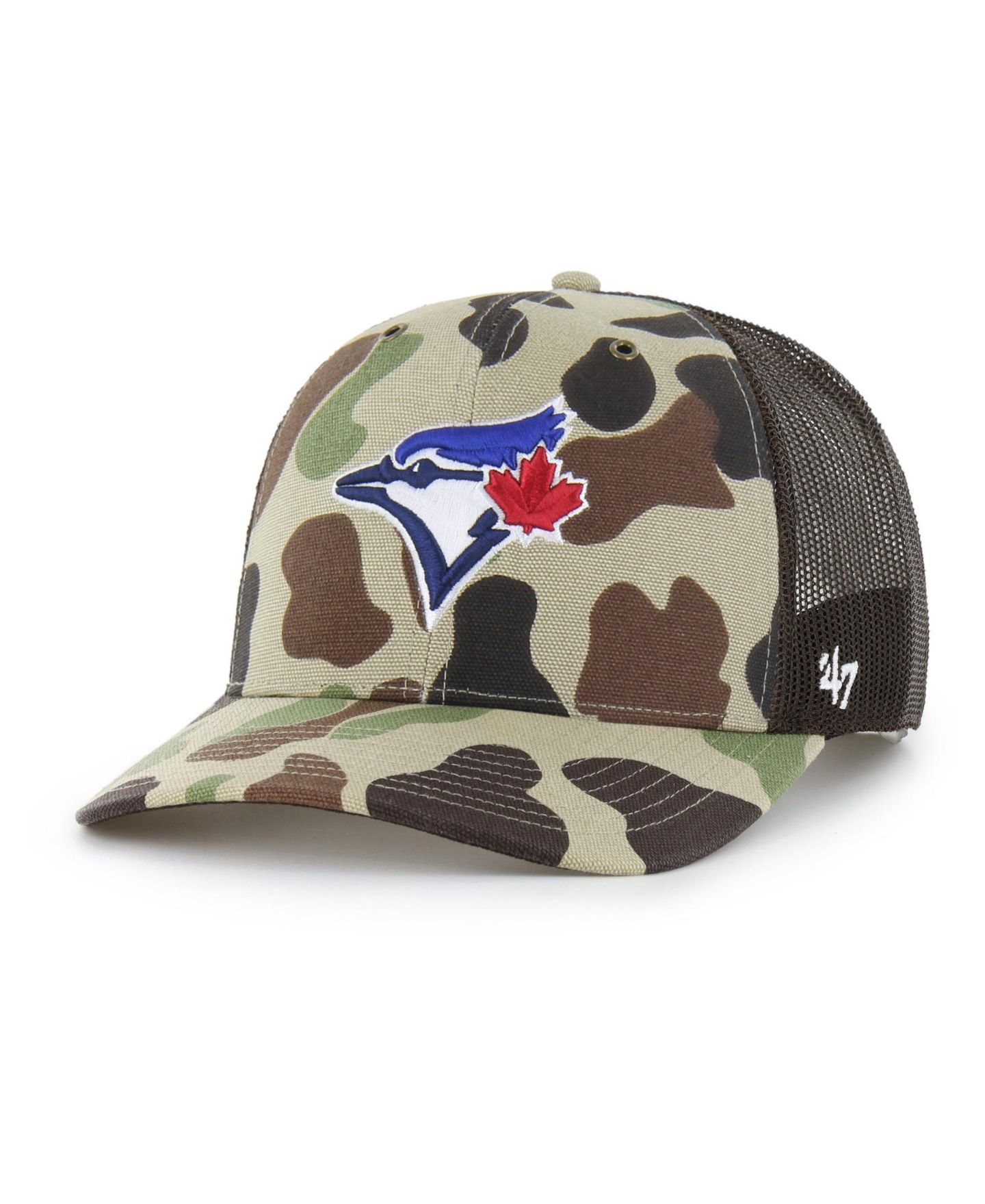 Мужская кепка '47 Brand Camo Toronto Blue Jays Duck Camo Trucker Hat — фото 1