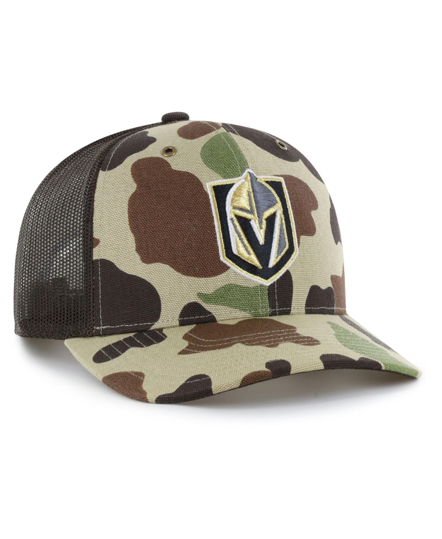 Мужская кепка '47 Brand Camo Vegas Golden Knights Duck Camo Trucker Hat — фото 3