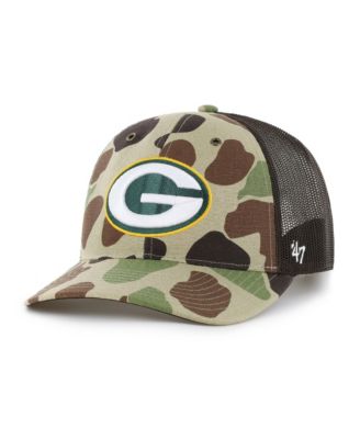 Men's Camo Green Bay Packers Duck Camo Relaxed Trucker Hat