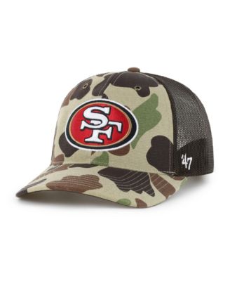 Men's Camo San Francisco 49ers Duck Camo Relaxed Trucker Hat