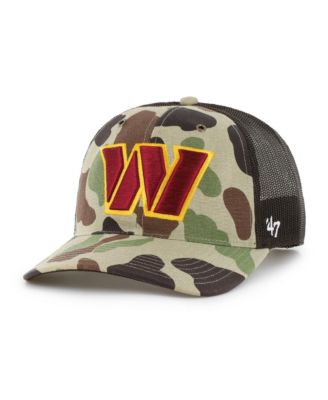 Men's Camo Washington Commanders Duck Camo Relaxed Trucker Hat