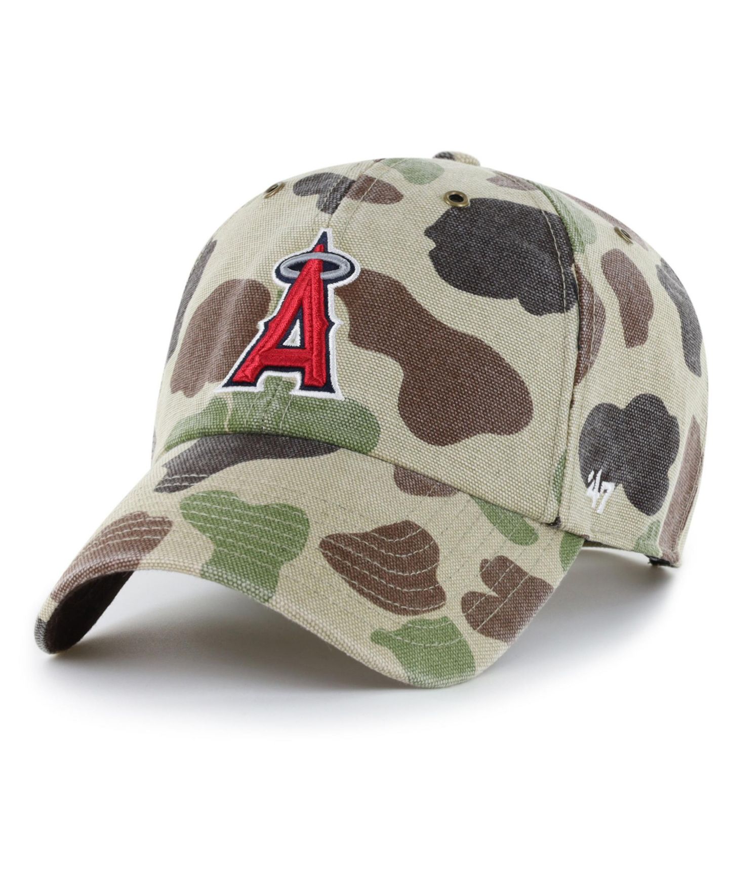 Мужская кепка '47 Brand Camo Los Angeles Angels Duck Camo Clean Up Adjustable Hat — фото 1
