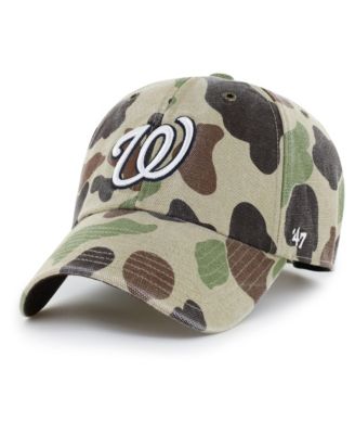 Men's Camo Washington Nationals Duck Camo Clean Up Adjustable Hat