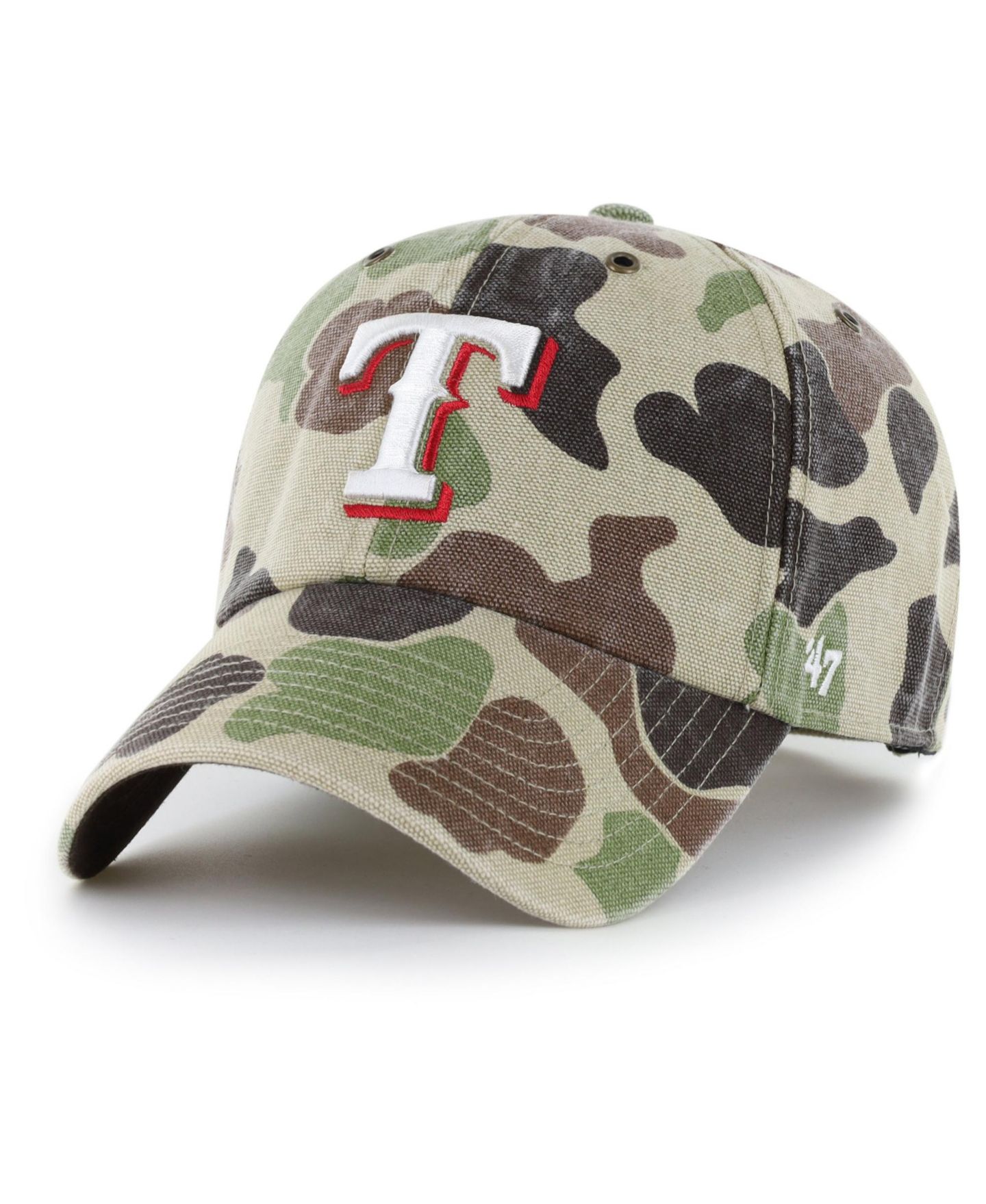 Мужская кепка '47 Brand Camo Texas Rangers Duck Camo Clean Up Adjustable Hat — фото 1