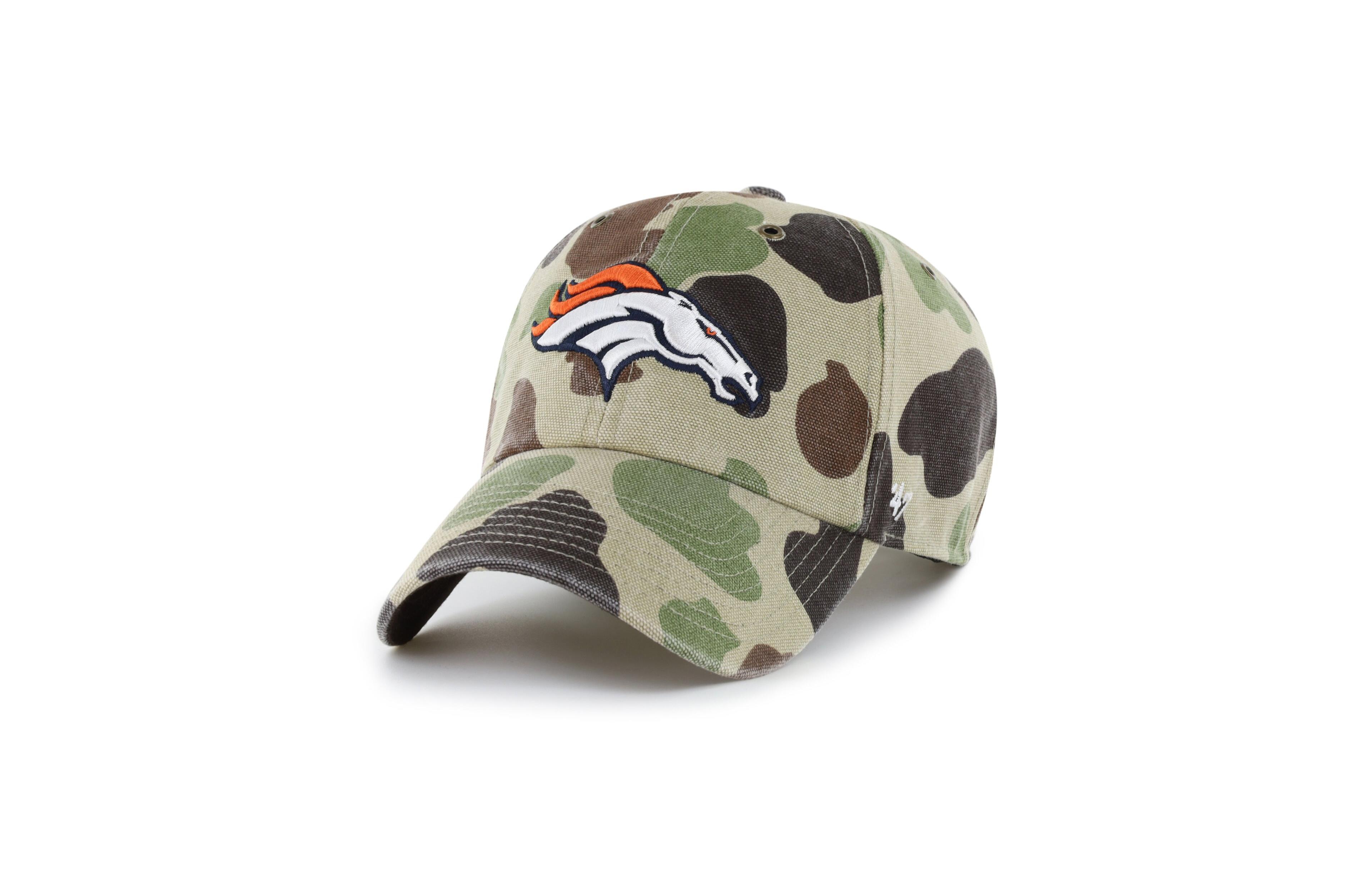 '47 Brand Men's Camo Denver Broncos Duck Camo Clean Up Adjustable Hat