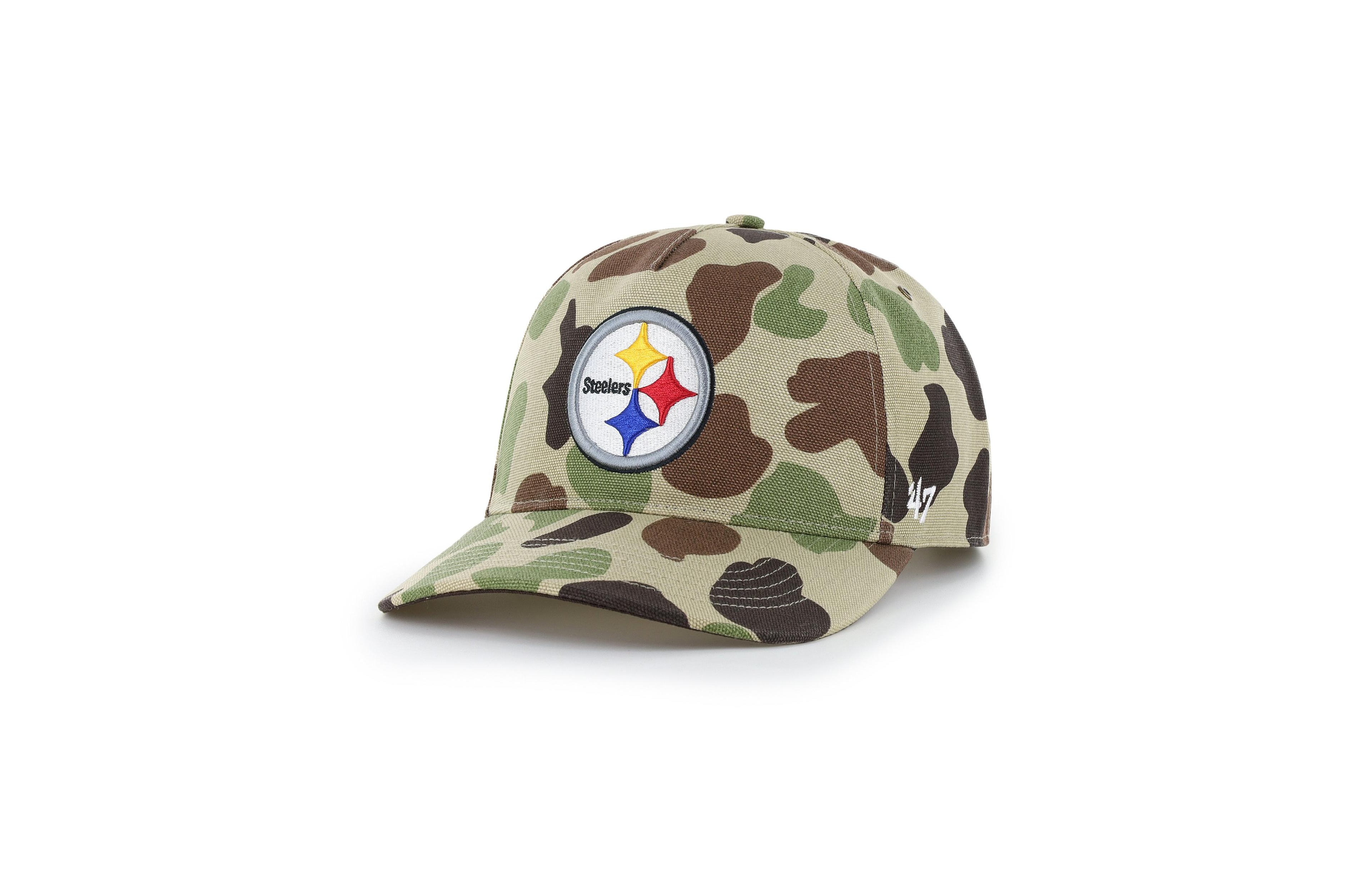 '47 Brand Men's Camo Pittsburgh Steelers Duck Camo Relaxed Hitch Hat
