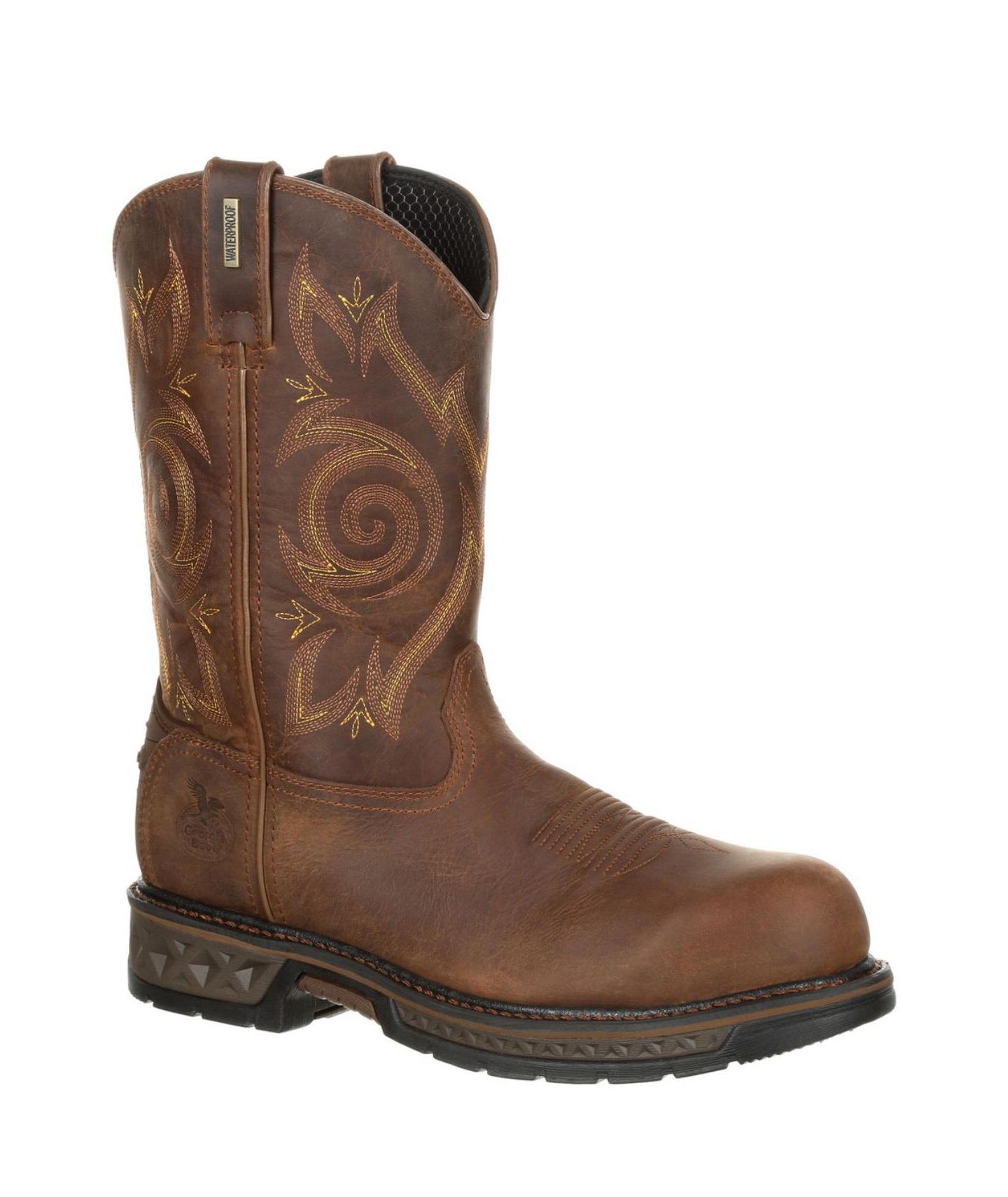 Мужские ботинки GEORGIA BOOT Carbo-Tec LT Composite Toe Waterproof Work Wellington, цвет: Коричневый — фото 9