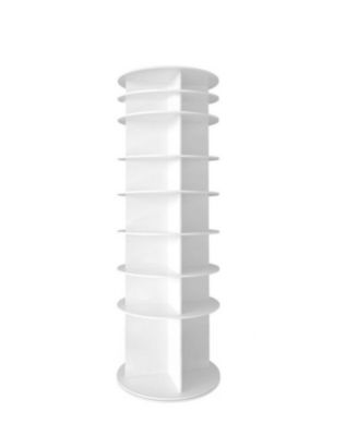 8-Tier Rotating Shoe Rack Tower with 360-Degree Spinning Carousel and Vertical Shoe Storage