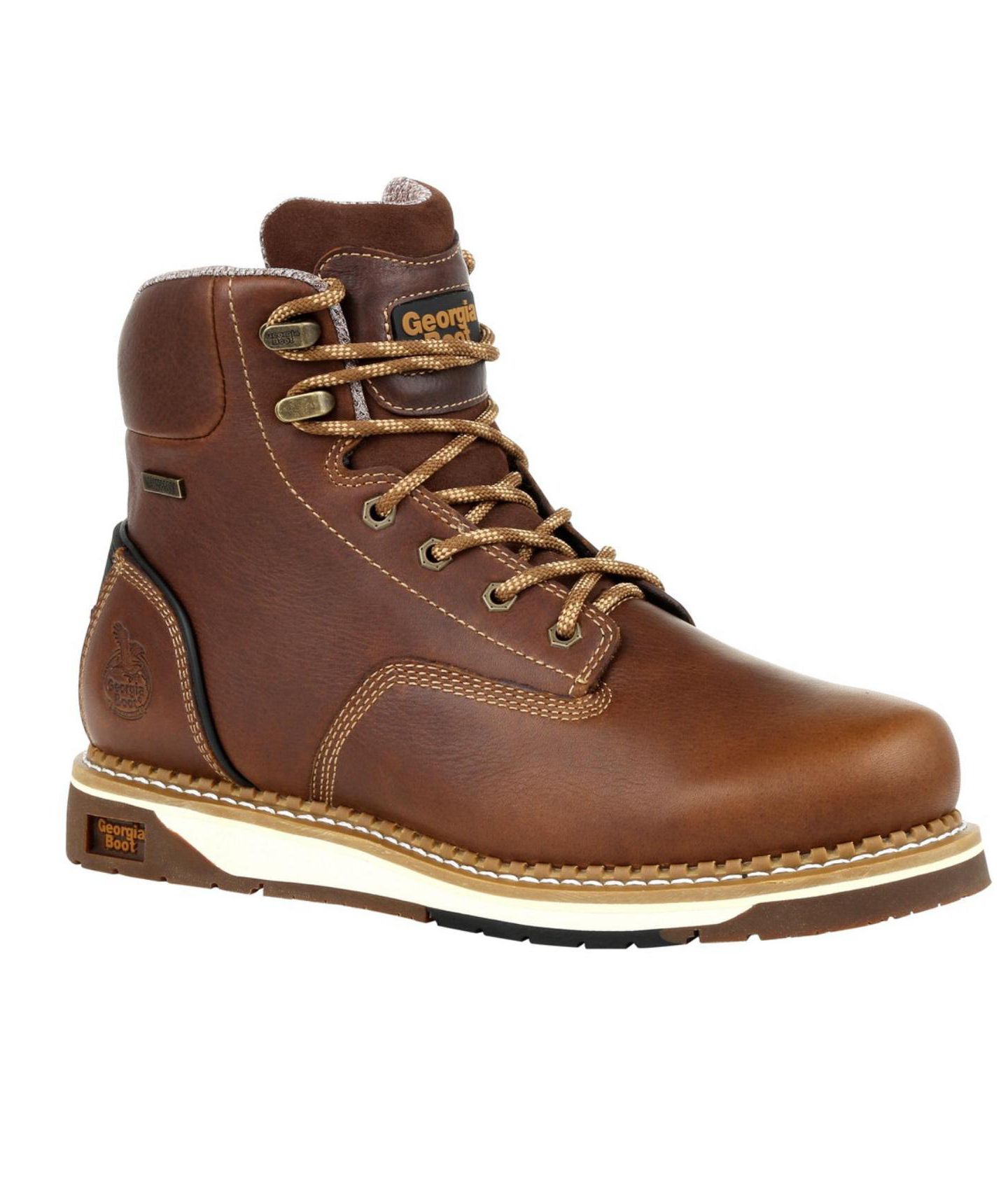 Мужские ботинки GEORGIA BOOT Amp LT Wedge Waterproof Work Boot, цвет: Коричневый — фото 9
