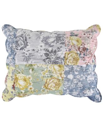 Emma Multi-floral Quilted Pillow Sham, Standard