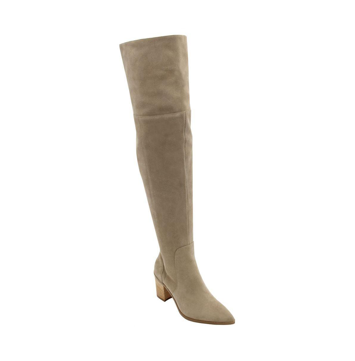 Charles David Elda Over the Knee Leather Boot - Tan - Size 7 1/2