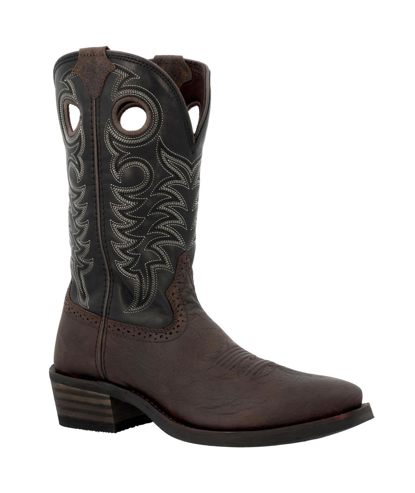 Мужские ботинки Durango Rebel Pro Full-Grain Leather Western Square-Toe Boot, цвет: Чёрный — фото 3
