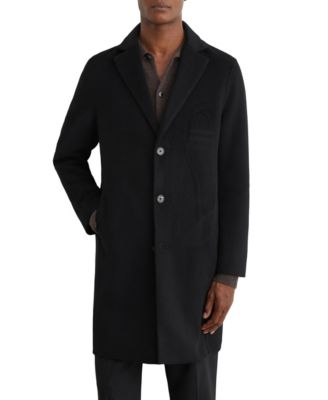 Men's Epsom Wool-Blend Notch-Lapel Overcoat