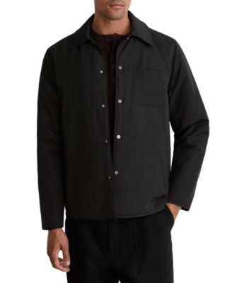Men's Long-Sleeve Patch Pocket Shirt Jacket