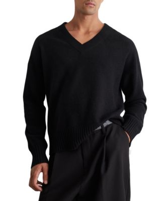 Men's Alberz V-Neck Wool-Cashmere Sweater