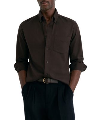 Men's Hunt Long-Sleeve Button-Down Regular-Fit Shirt