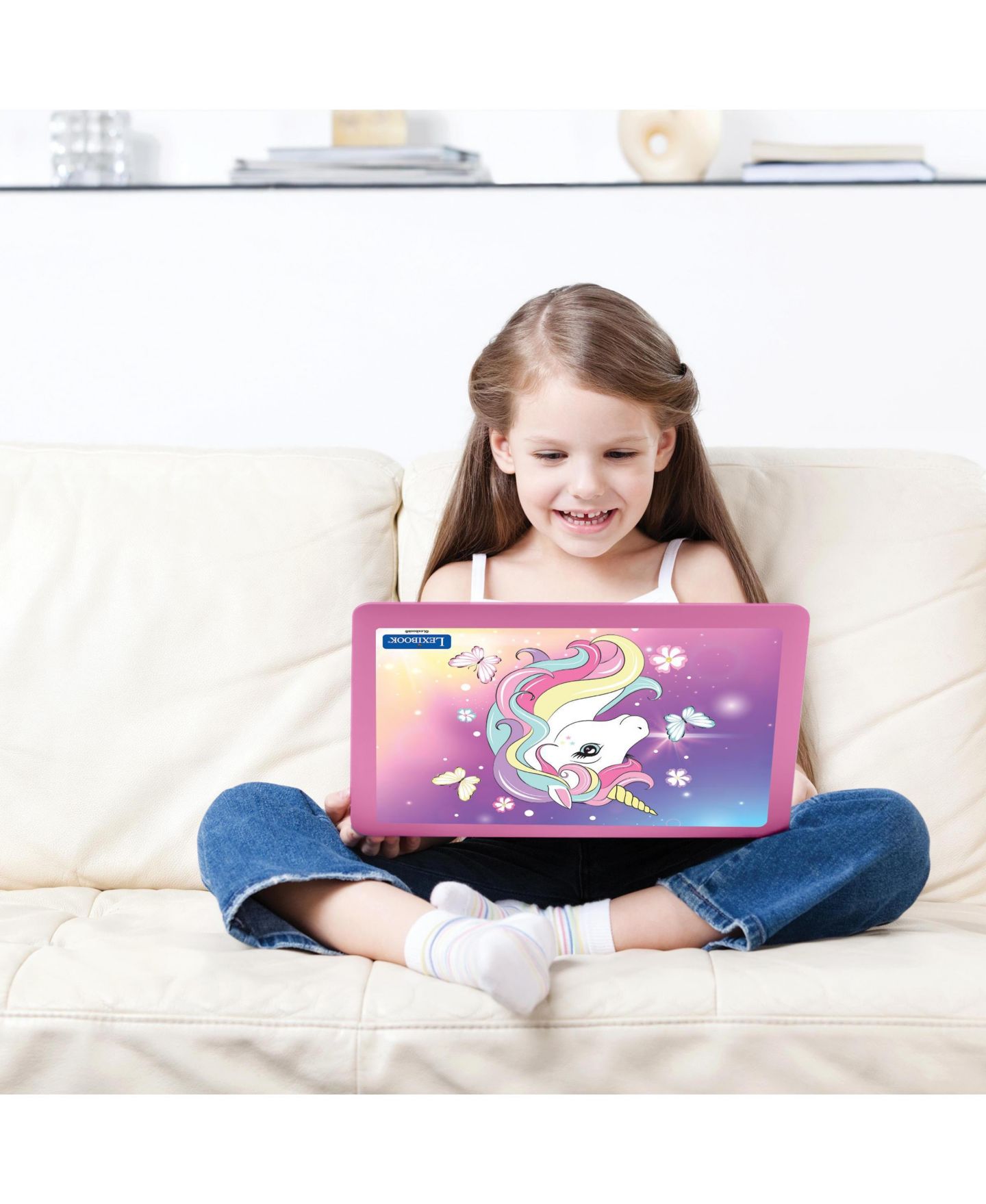 Детская игрушка Lexibook Unicorn Bilingual English and Spanish 164 Activities Educational Laptop, от 4 лет, цвет: Фиолетовый — фото 6