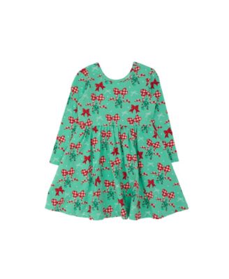 Baby Girls' Pretty Presents Knit Long-Sleeve Fit & Flare Dress
