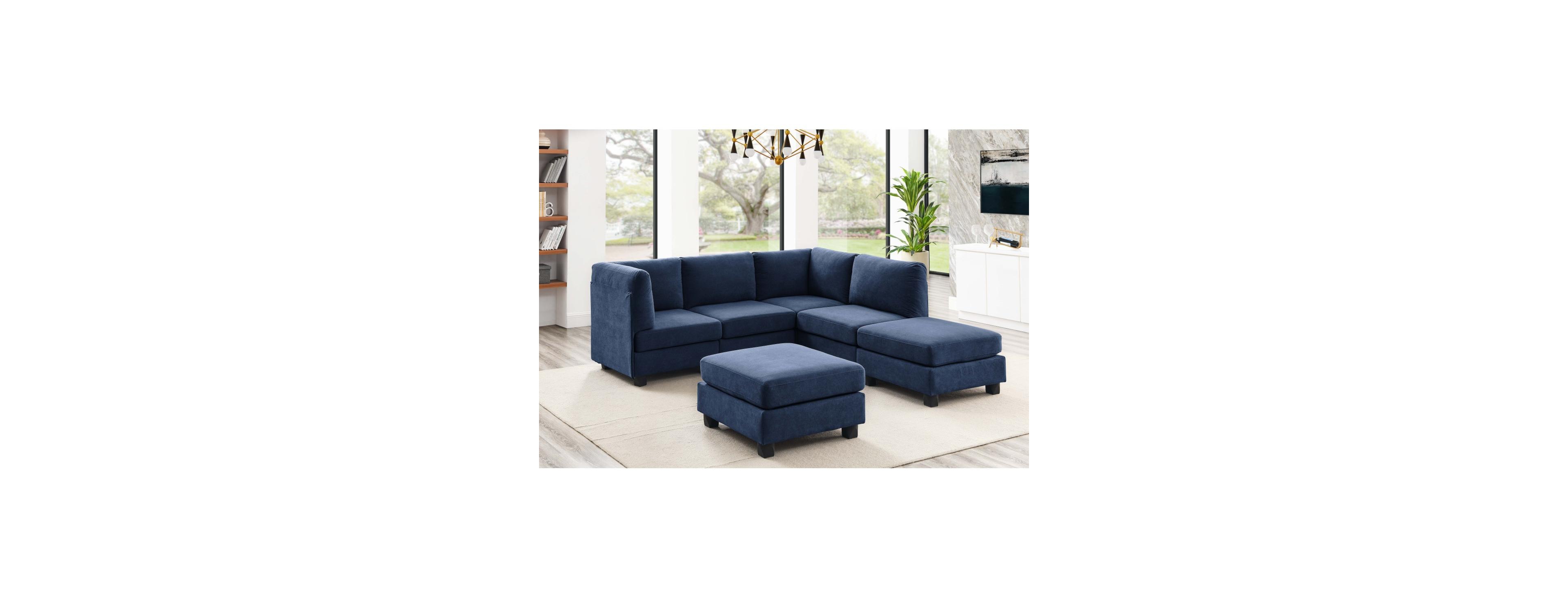 Streamdale Polyester Upholstered Modular Sectional