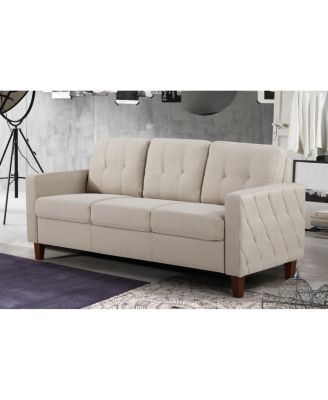 Tufted Piped Trim Accent Chair