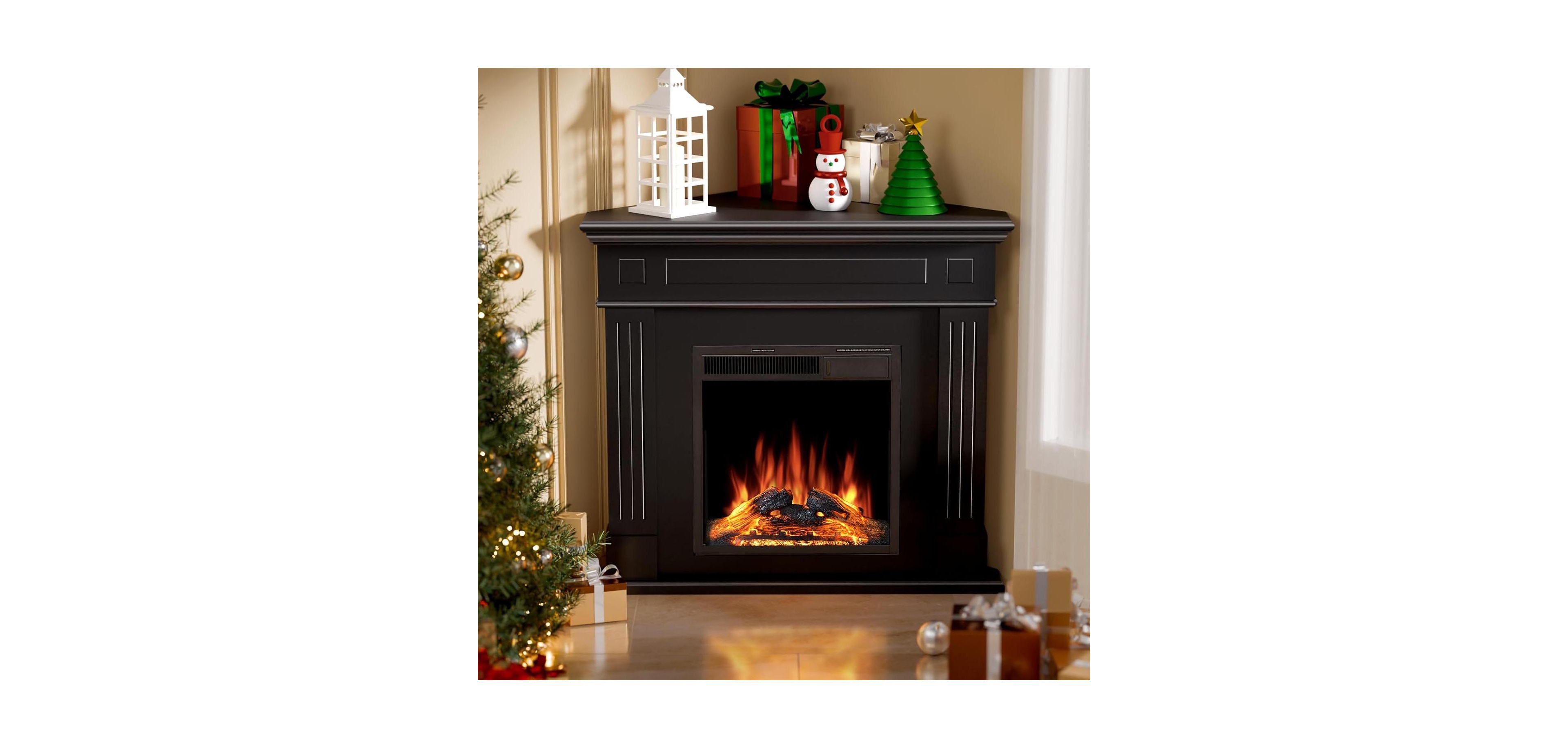 Electactic 43" Corner Electric Fireplace Tv Stand
