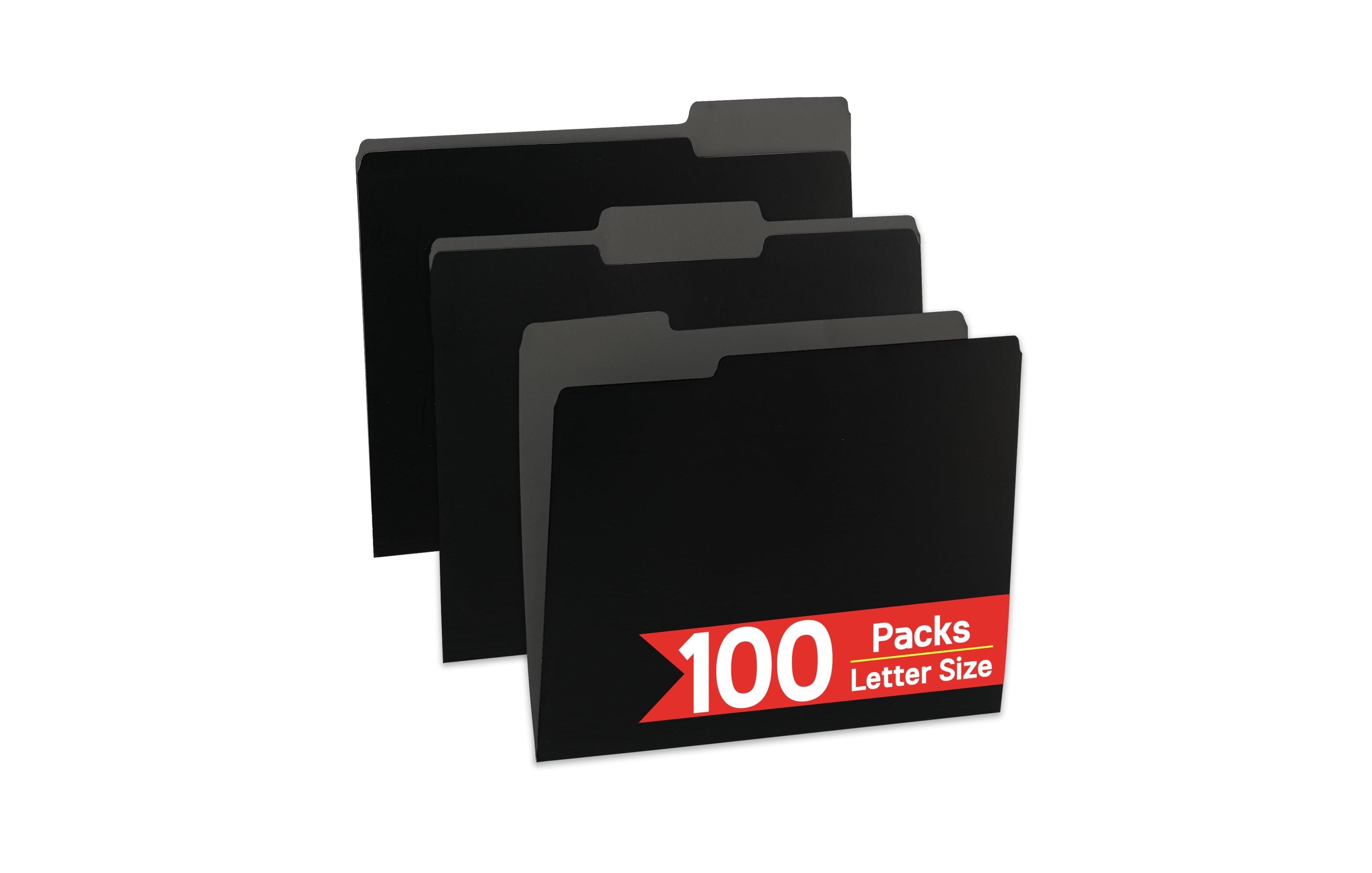 Four Candies File Folders 1/3 Cut Tabs Heavy Duty Letter Bulk Organizer