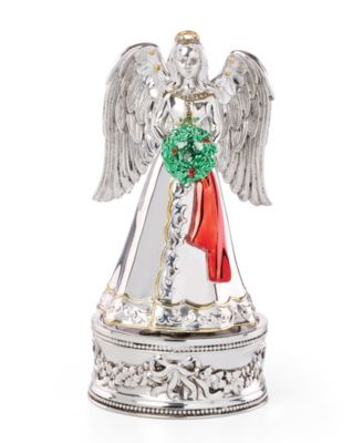 Vintage Musical Angel Silverplate Figurine
