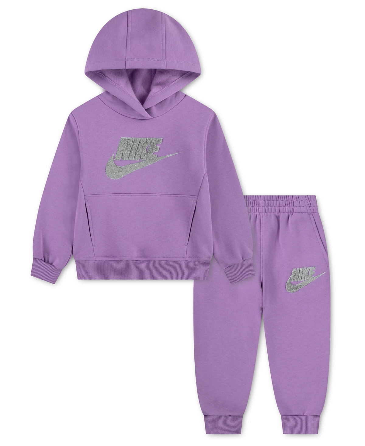Nike Toddler Girls' 2T-5T Club Chenille Tapered Hoodie and Joggers, 2-Piece Set
