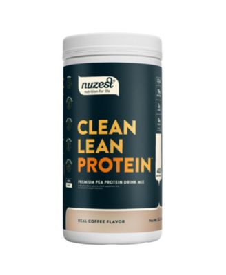 Clean Lean Protein Pea Protein Powder, Real Coffee, 40 Servings with 19g Protein, 2.2lb