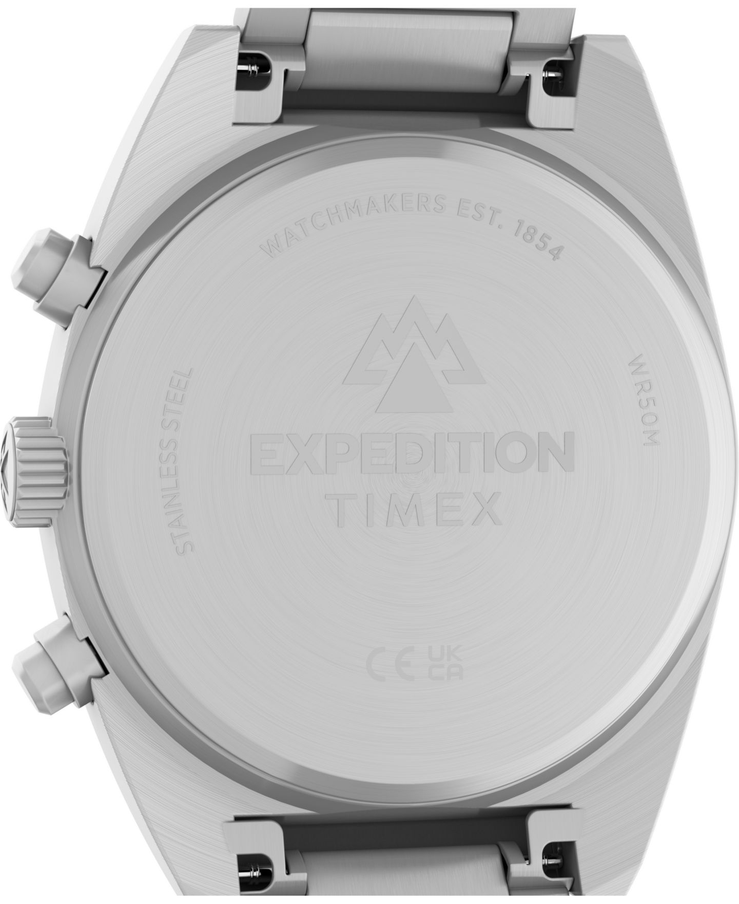 Мужские часы Timex Quartz Chronograph Silver-Tone Stainless Steel 41mm — фото 4