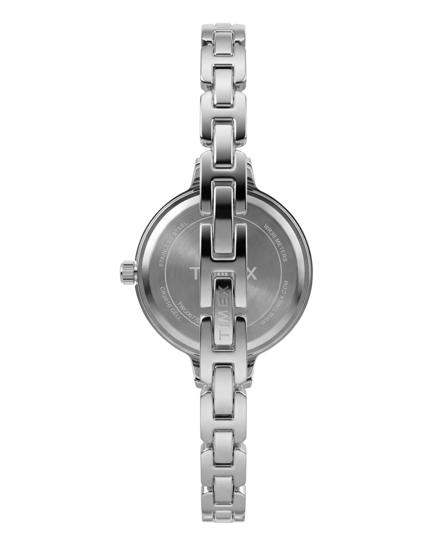 Женские часы Timex Quartz Aveline Silver-Tone Alloy 28mm — фото 3
