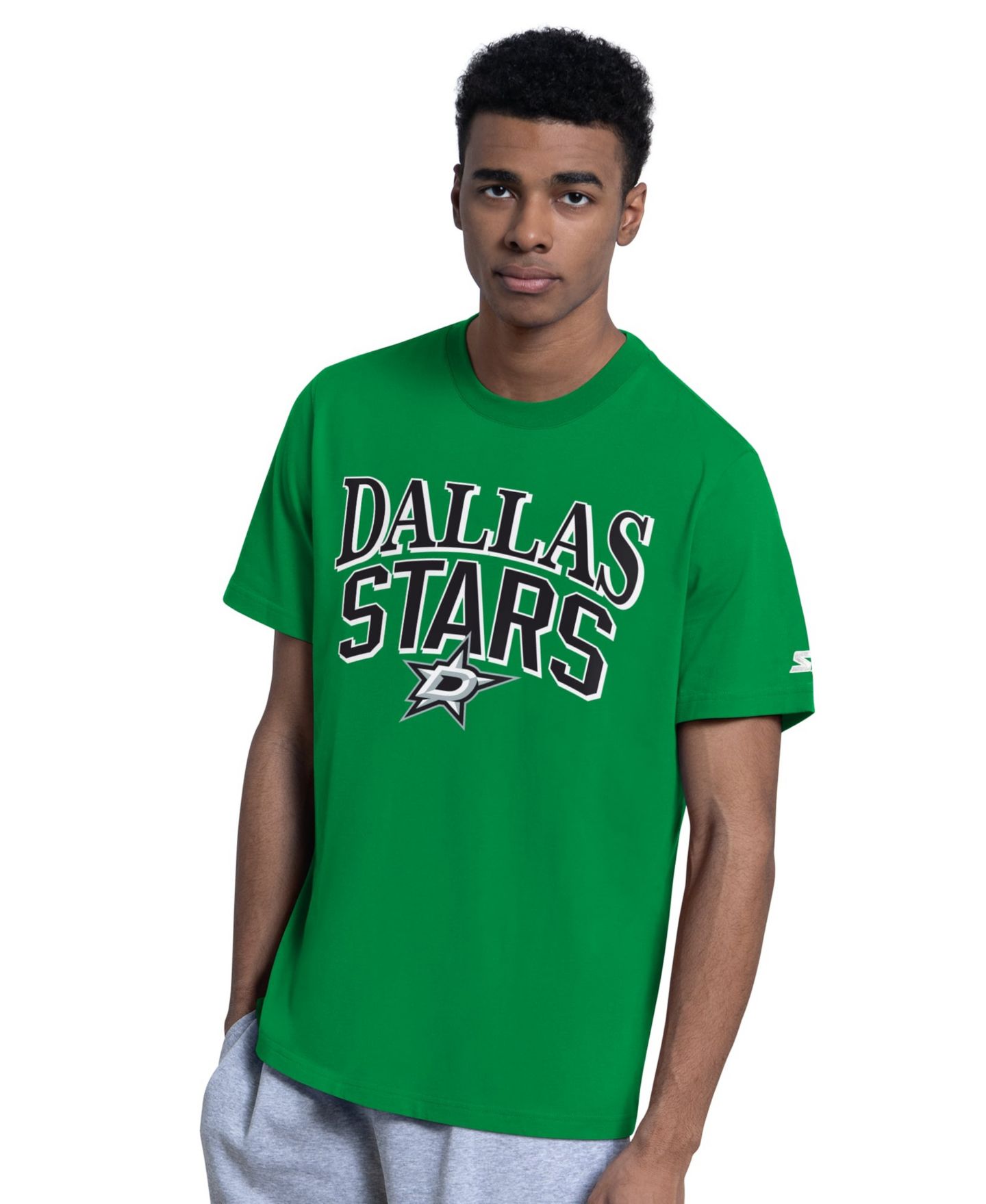 Мужские футболки Starter Kelly Green/Heather Gray Dallas Stars T-Shirt Set, 2 Pack — фото 5