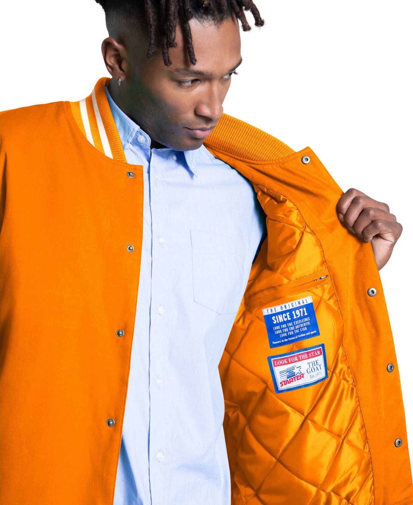 Мужская куртка Starter Tennessee Orange Tennessee Volunteers Spectator Varsity Full Snap — фото 2