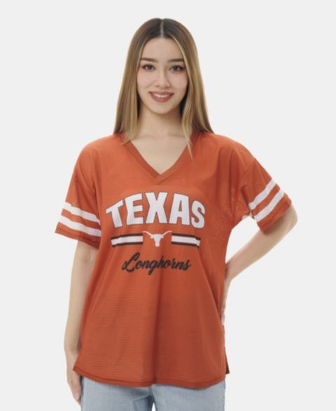 Женская футболка ZooZatz Texas Orange Texas Longhorns Mesh Jersey Kickoff