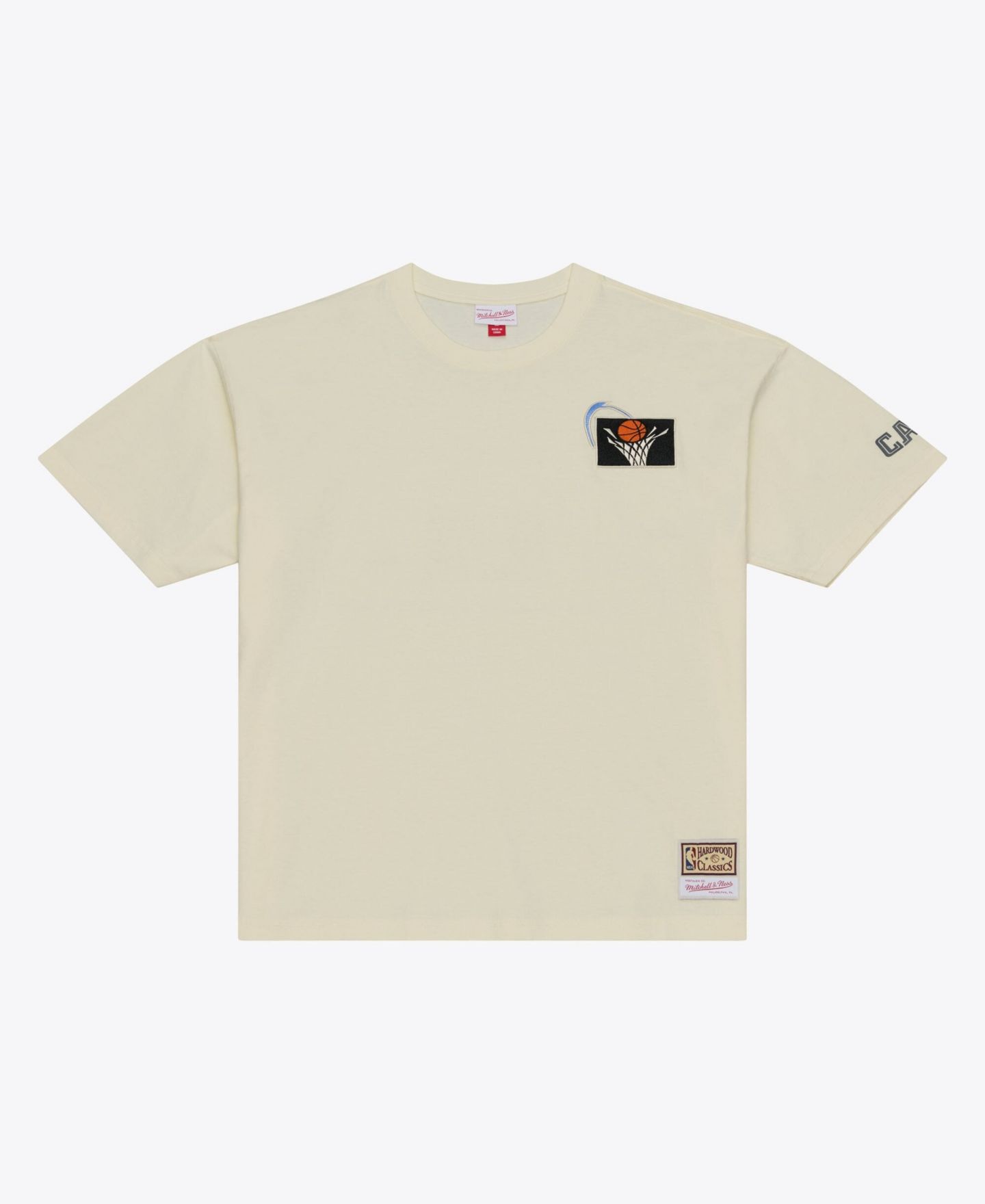 Мужская футболка Mitchell & Ness Oatmeal Cleveland Cavaliers Heritage Hues Oversized — фото 1