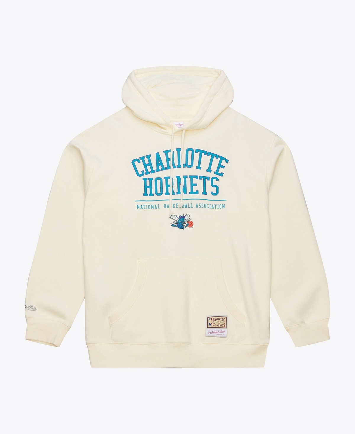Mitchell & Ness Men's Cream Charlotte Hornets Walk-Off Fleece Hoodie