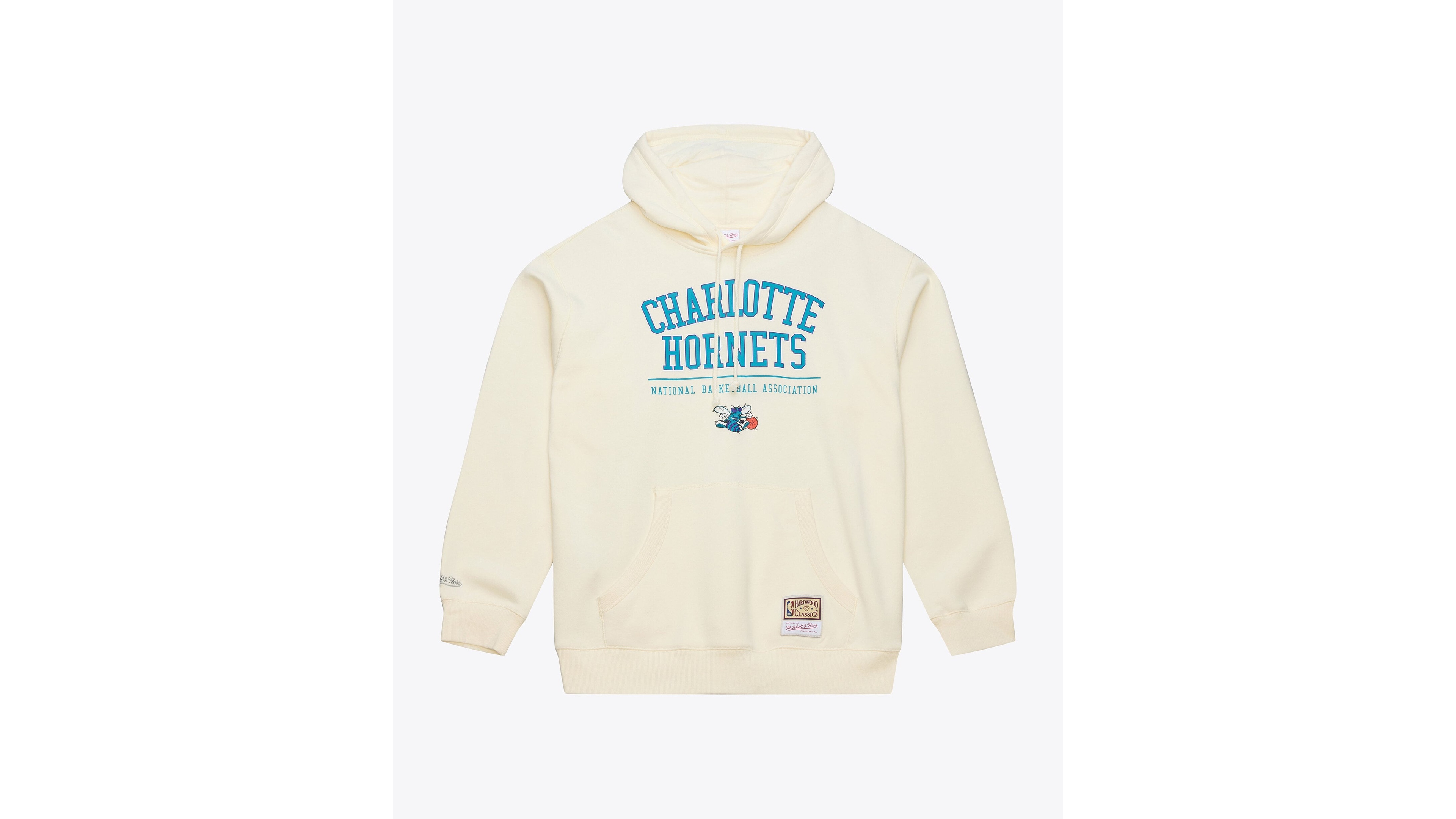 Mitchell & Ness Men's Cream Charlotte Hornets Walk-Off Fleece Hoodie