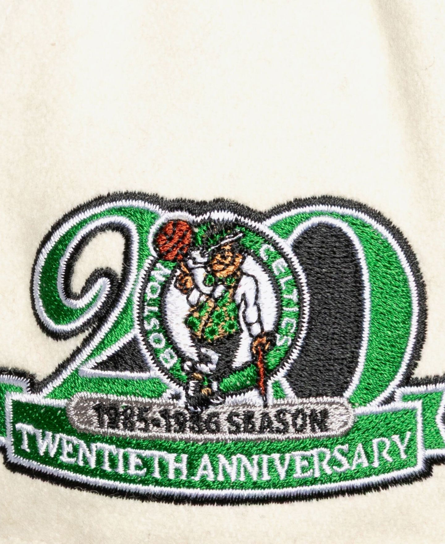 Кепка Mitchell & Ness Cream Boston Celtics Cream Team Pro Adjustable Hat — фото 6