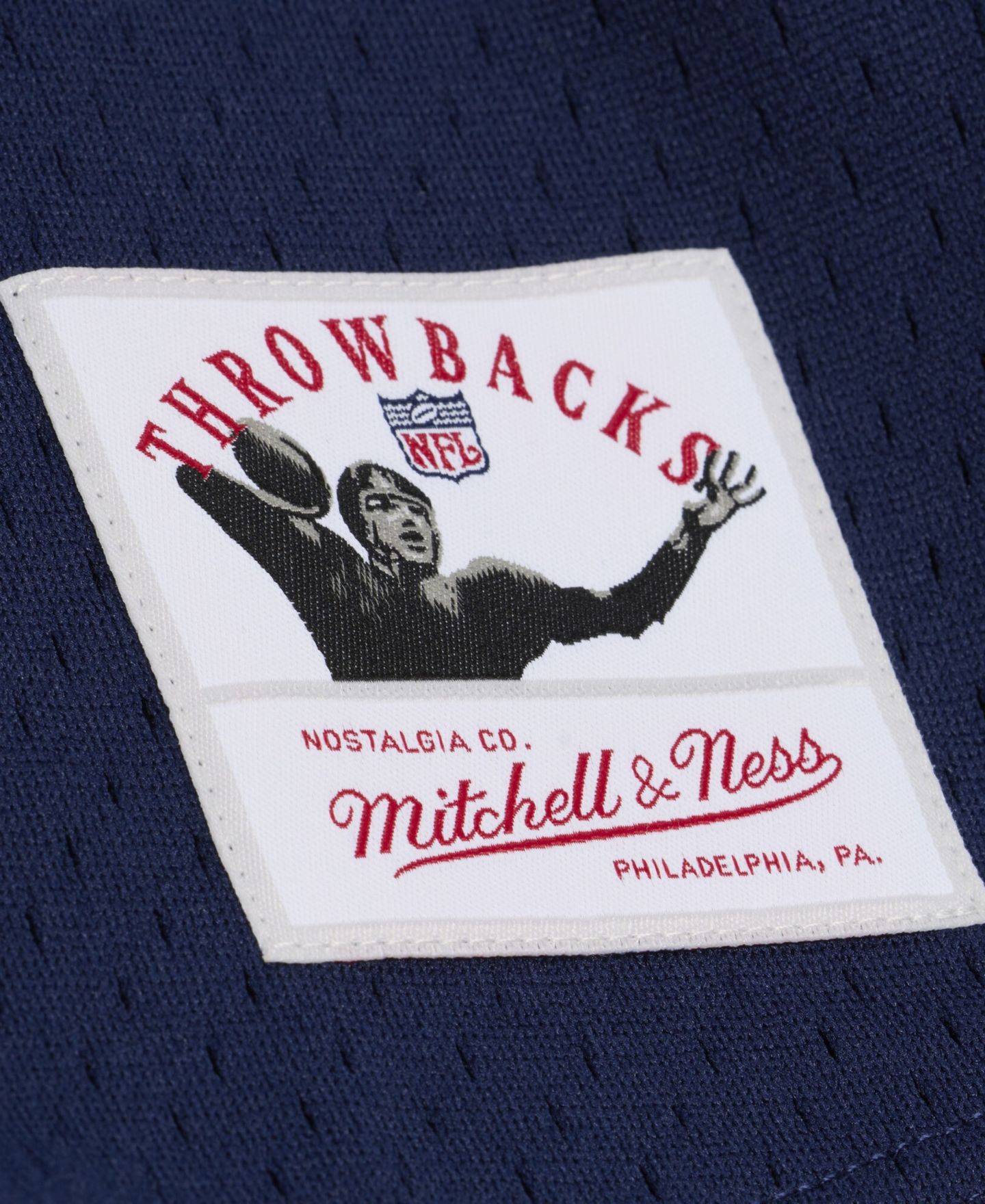 Женский топ Mitchell & Ness Navy Chicago Bears Retro Roots Baseball Jersey — фото 3