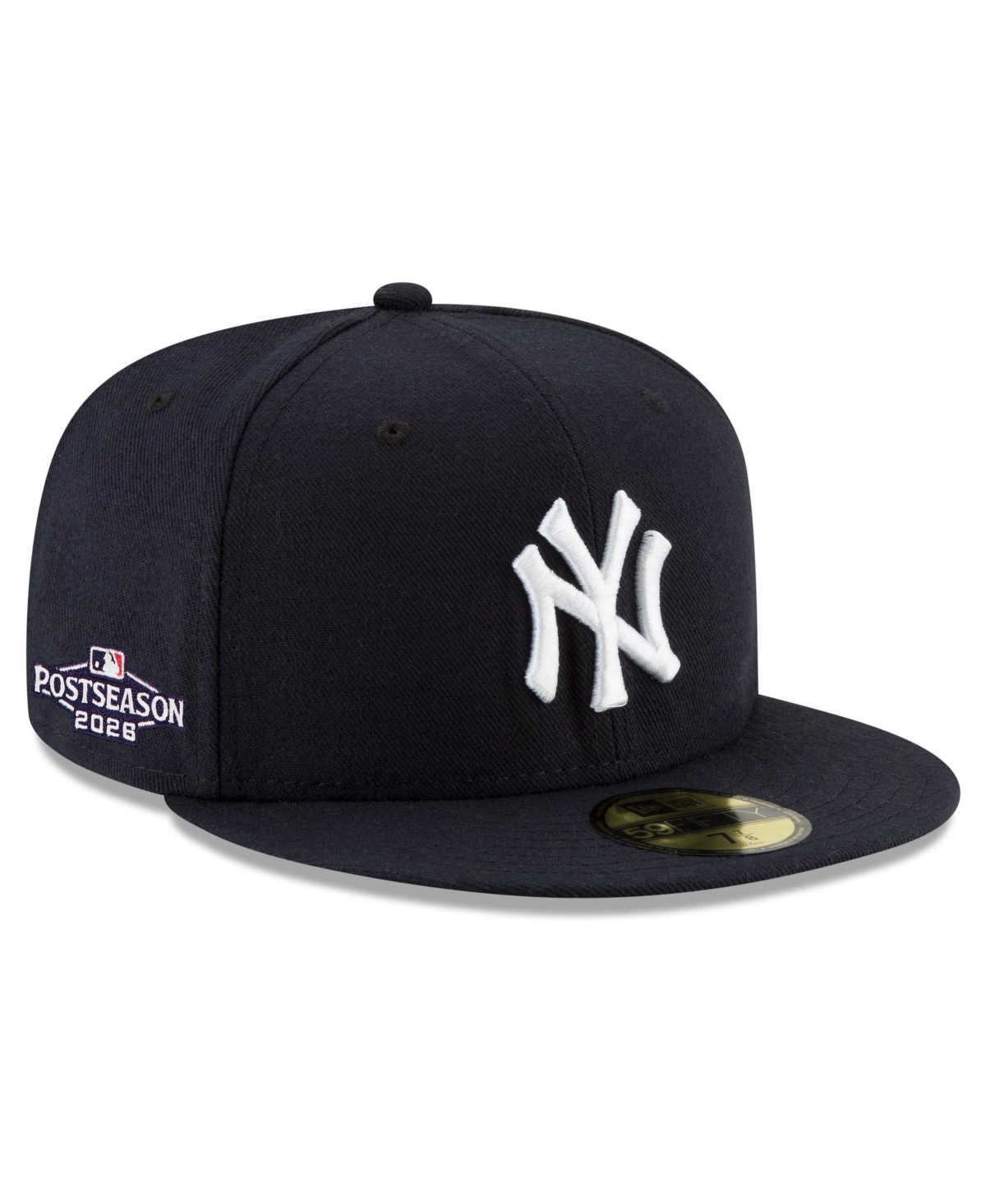 New Era Men's Navy York Yankees 2026 Mlb Postseason Side Patch 59FIFTY Fitted Hat