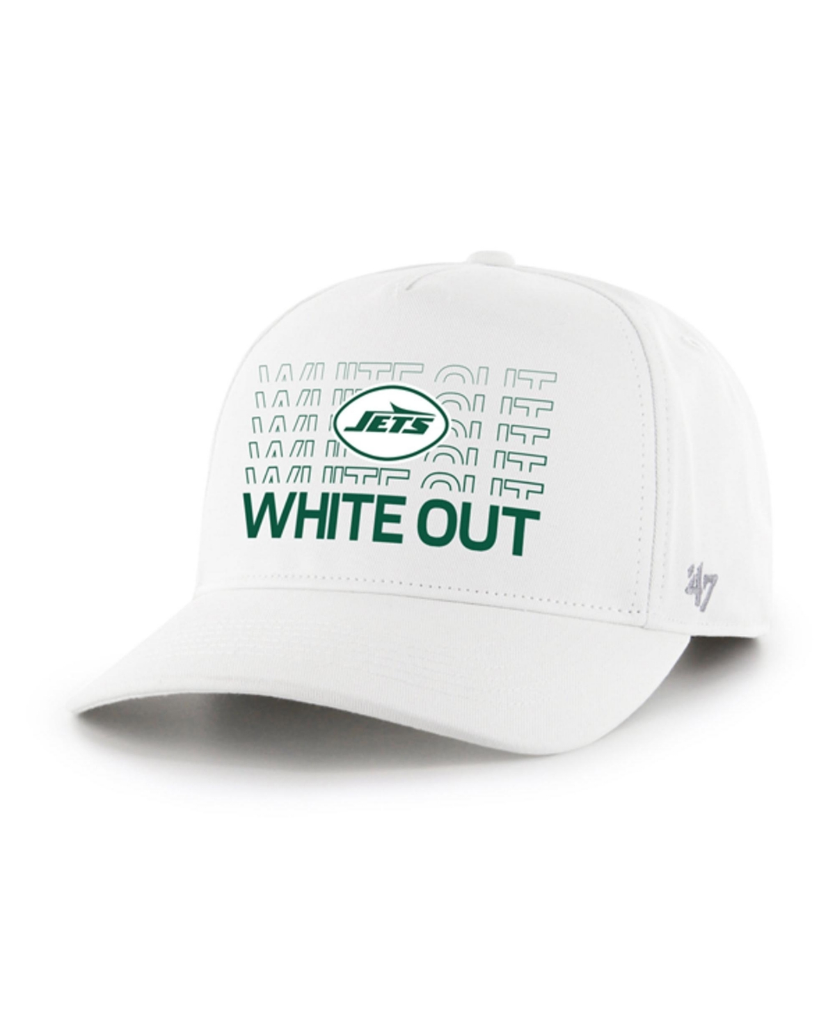 '47 Brand Men's New York Jets White Out Game Hitch Adjustable Hat - White